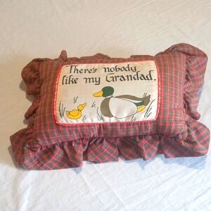 Plaid Homemade Thiers Nobody Like My Grandad Ducks Pillow